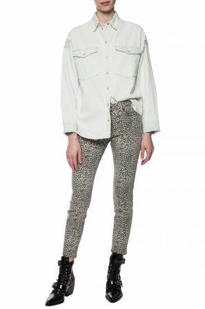 ‘grace’ jeans with leopard print, zdjęcie 2 ‘grace’ jeans with leopard print od AllSaints